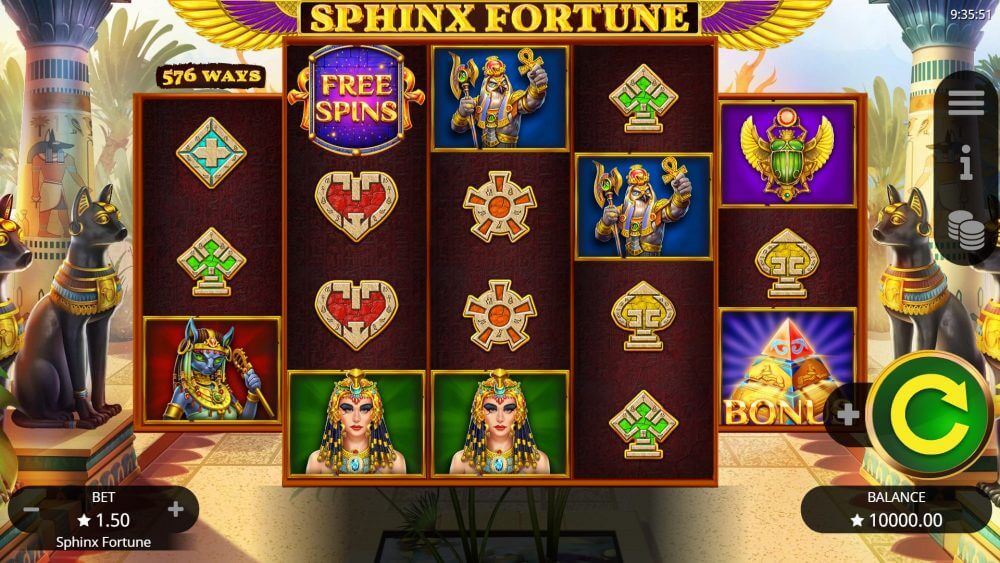 Sphinx fortune hold and win