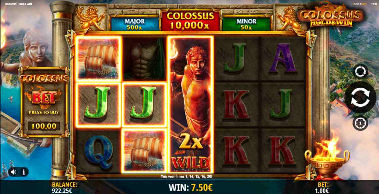 Colossus hold & win