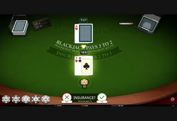 Blackjack singlehand