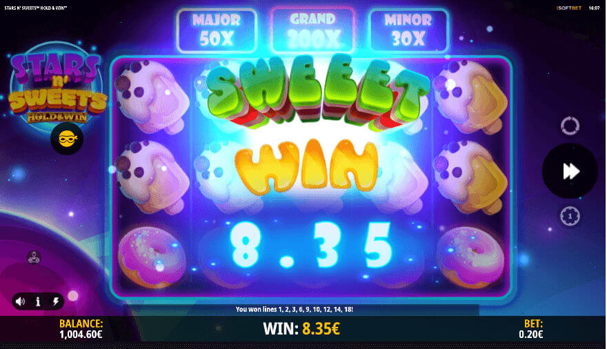 Stars n’ sweets hold & win
