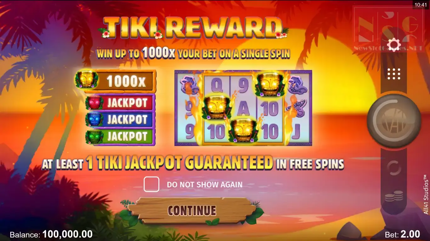 Tiki reward