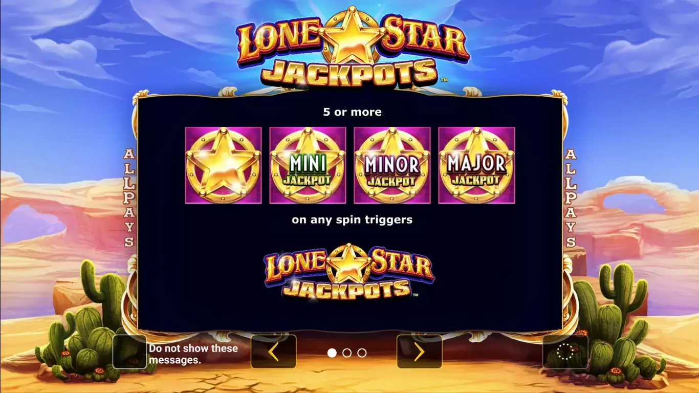 Lone star jackpots