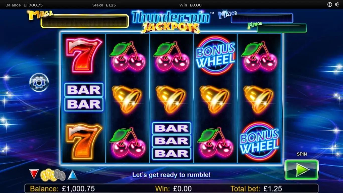 Thunderspin jackpots