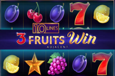 3 fruits win: 10 lines