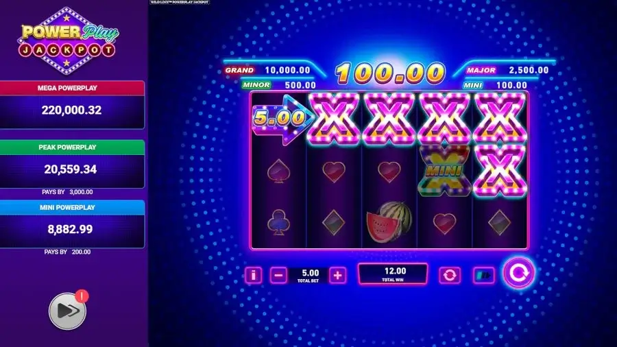 Wild linx powerplay jackpot