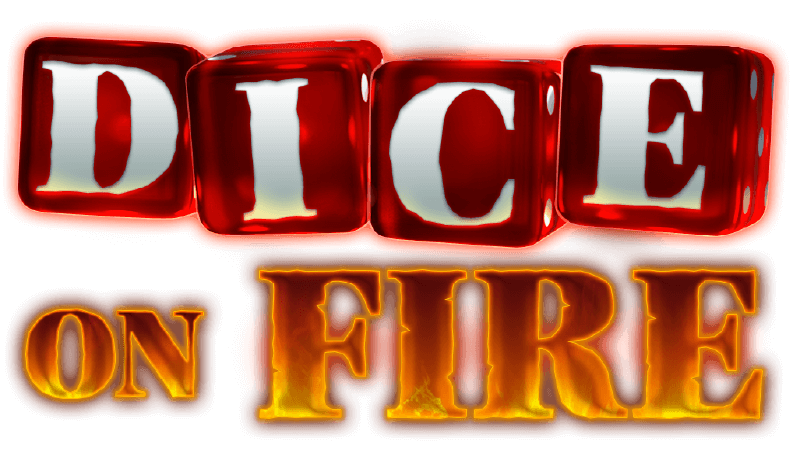 Dice on fire