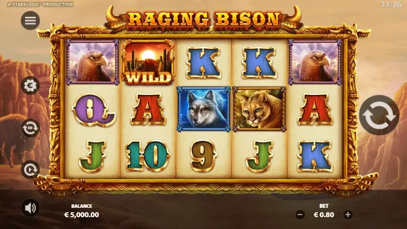 Raging bison