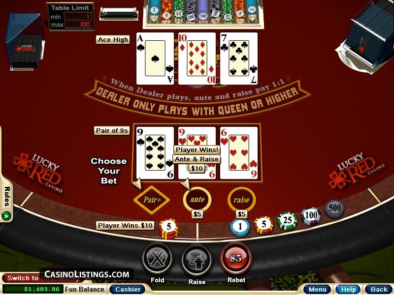 Tri card poker